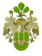 Het Haselhof(f)familiewapen,dat ik gerechtigd ben te voeren als nakomeling via grootmoederszijde (Zwaantje Wiegers)