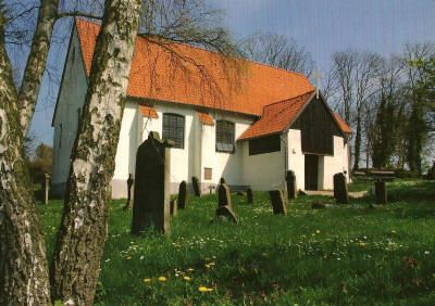 Kerk met begraafplaats Kooster (collectie Corrie de Boer- Zorgdrager)